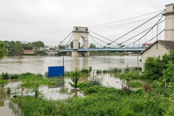 Crue de la Seine en juin 2016, à Vitry © Christophe Pinard