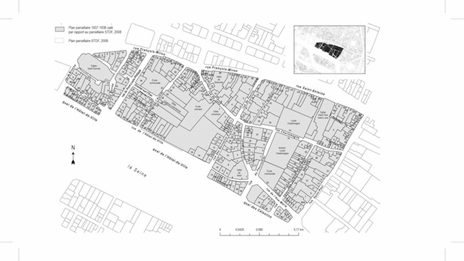 Plan de l’îlot 16 en 1938.