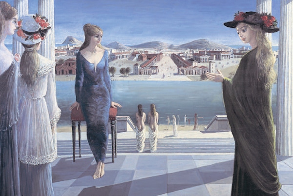 Paul Delvaux "la terrasse"