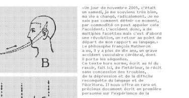 François Matheron, L’Homme qui ne savait plus écrire