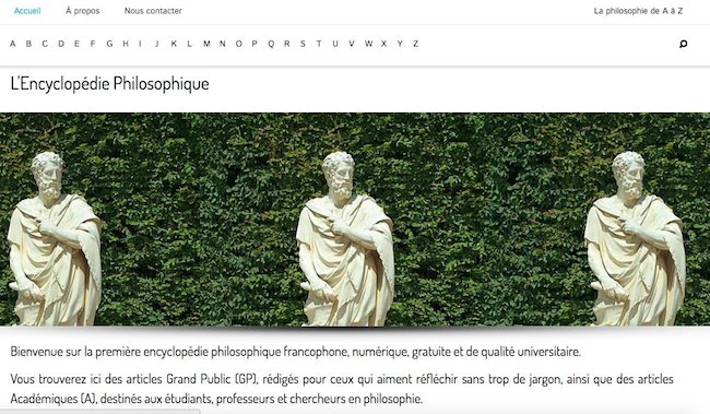Un nouvel outil en ligne : L’Encyclopédie Philosophique