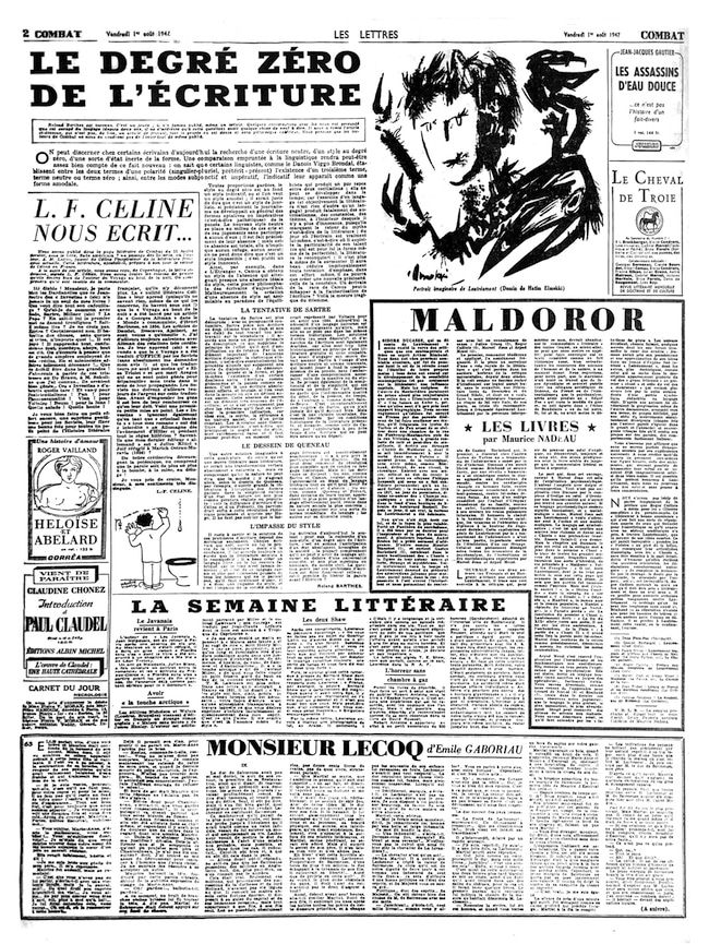 Maurice Nadeau, Soixante ans de journalisme littéraire. Tome 1 : Les années « Combat » 1945-1951