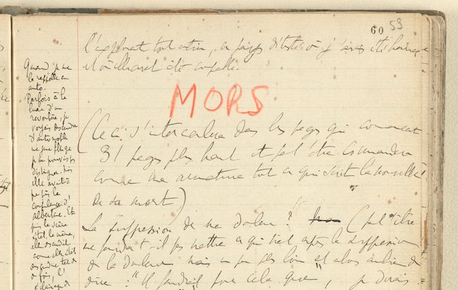 Lire les Cahiers de Proust Archives et Manuscrits En attendant Nadeau