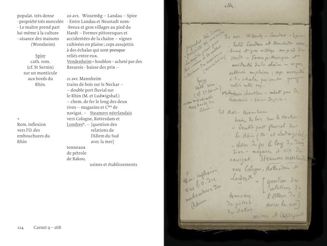 Paul Vidal de La Blache, Carnet 9. Allemagne & varia