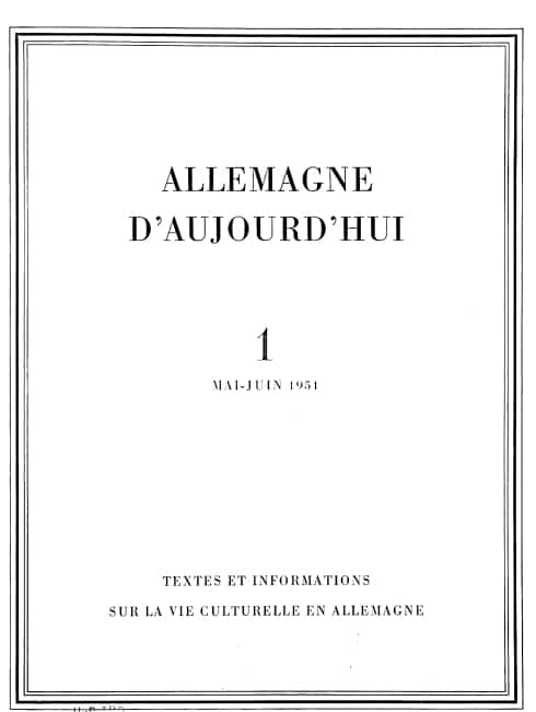 Le numéro 100 des numéros 100 : Allemagne d’aujourd’hui