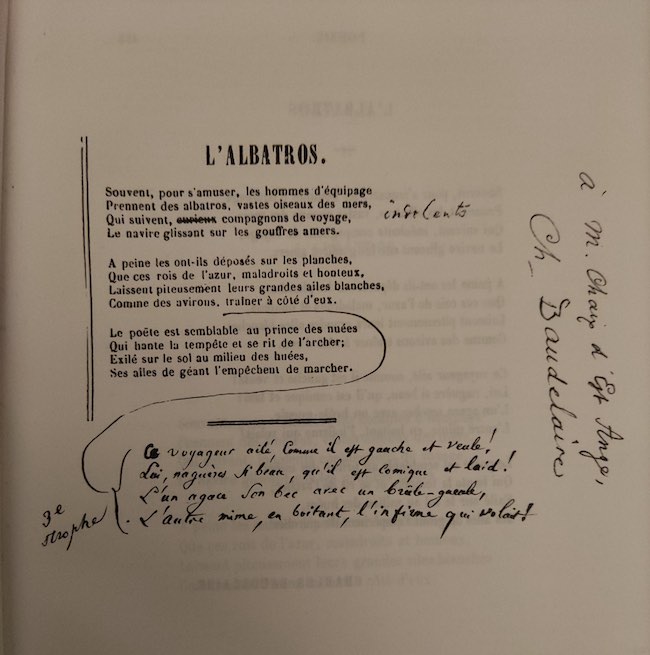 Archives et manuscrits (9) : Baudelaire et la genèse de « L'albatros »