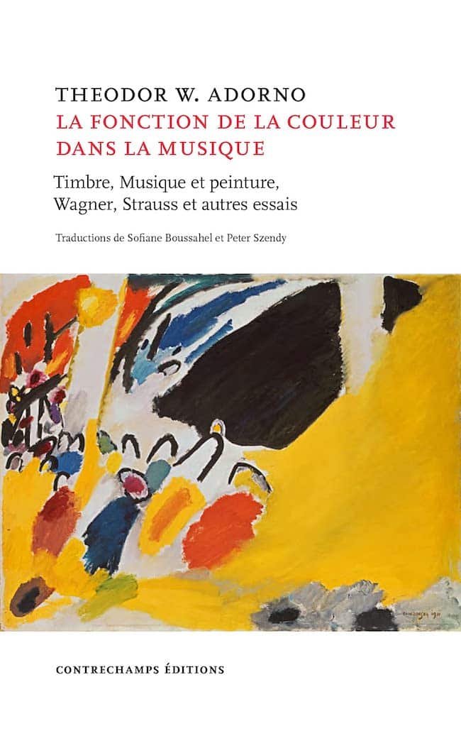 La fonction de la couleur dans la musique, de Theodor Adorno