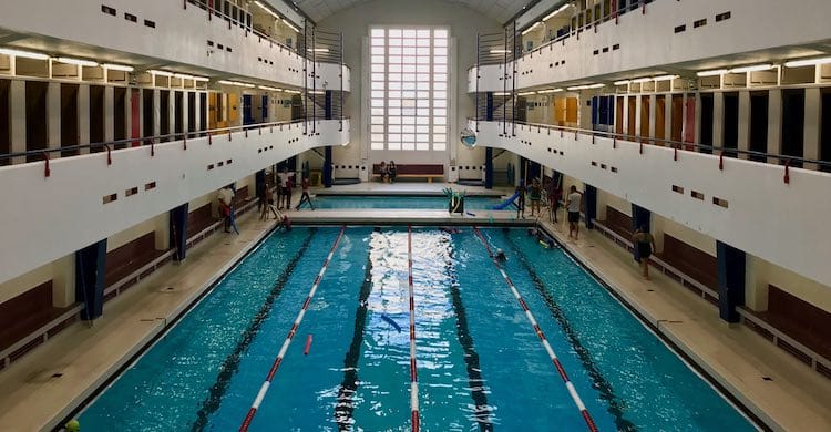 Nager (été 2022) : Château-Landon, première piscine de Paris