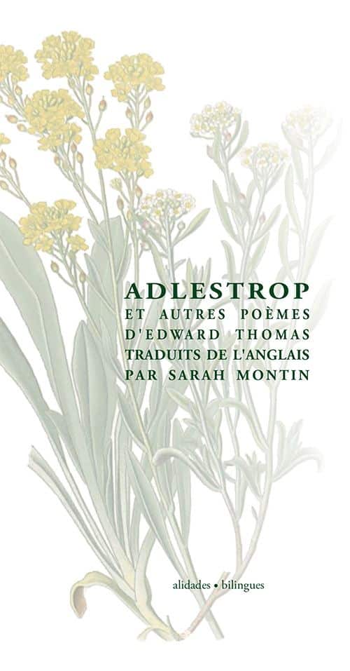 Couverture de "Adlestrop et autres poèmes", Edward Thomas