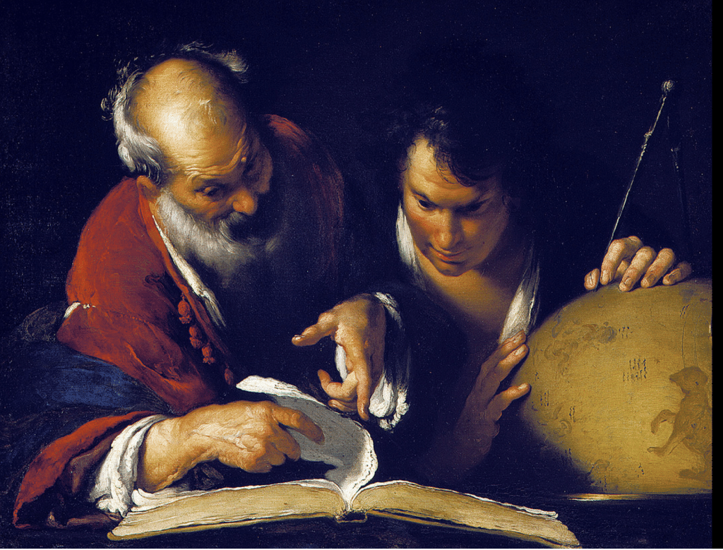 Bernardo Strozzi, Ératosthène enseignant à Alexandrie