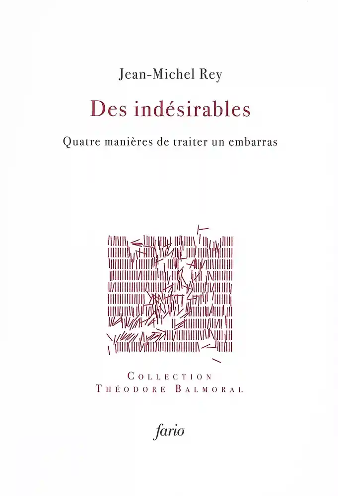 Couverture de "Des indésirables", de Jean-Michel Rey