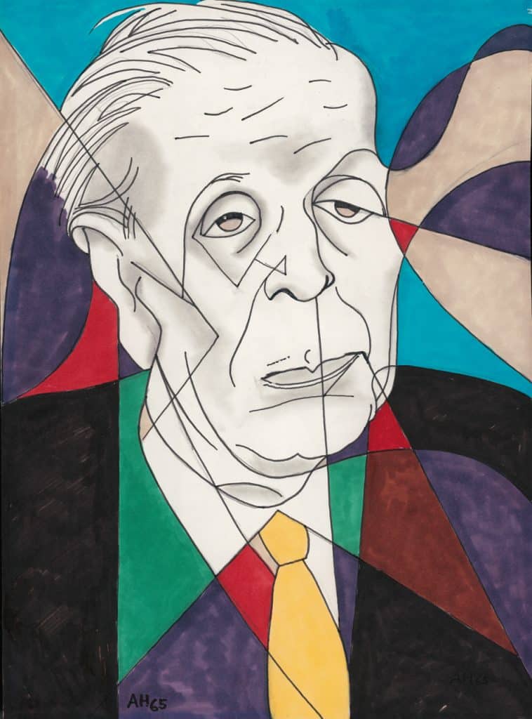 Adolf Hoffmeister, Jorge Luis Borges