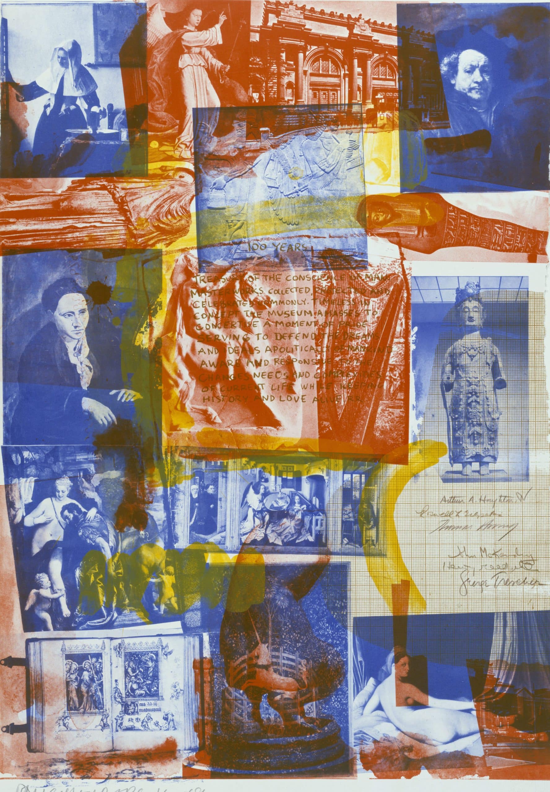 "Centennial Certificate MMA", Robert Rauschenberg Gertrude Stein