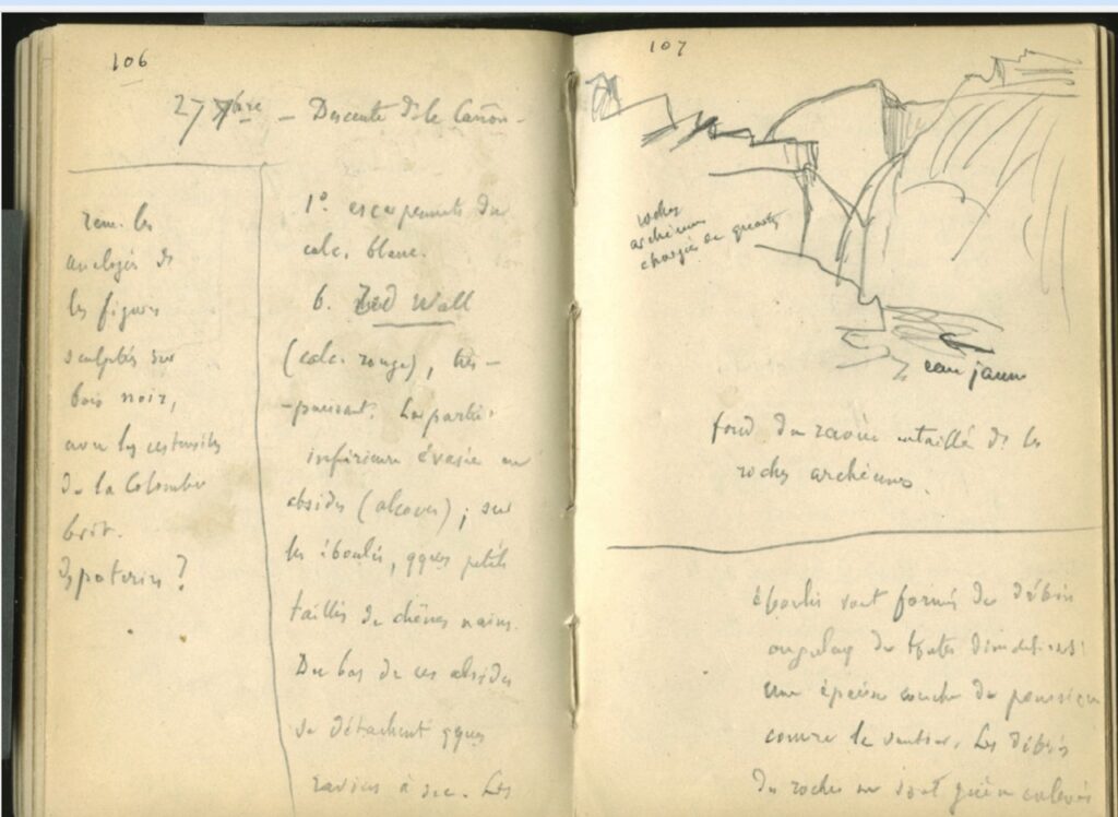 Carnet de voyage n°24, Paul Vidal de la Blache (été 1904) © Etalab 2.0/Cliché Bibliothèque de la Sorbonne