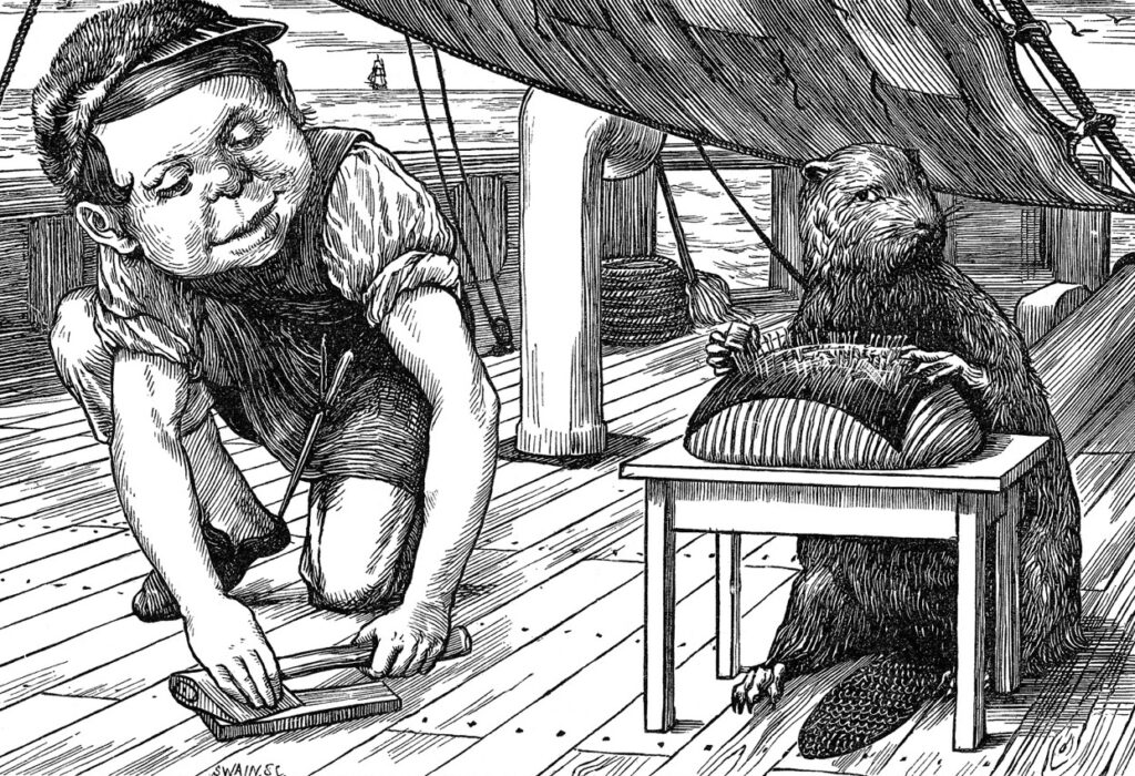 Illustration de Henry Holiday pour "La chasse au Snark", Lewis Carroll