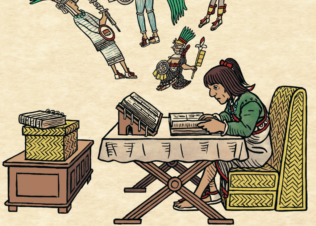 "Les sentiers d’Anahuac", Romain Bertrand et Jean Dytar (Détail) © La Découverte/Delcourt