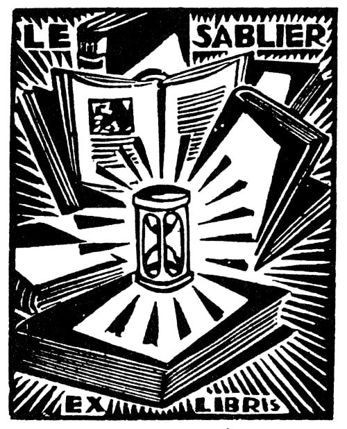 Ex-libris pour les éditions du Sablier à Genève, Frans Masereel (1919) © Adagp, Paris 2026/cliché B.Babette