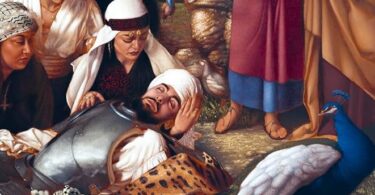 "La grande méthode", Lola Yousfi avec l'enluminure de Rayan Yasmineh (Détail) © La fabrique