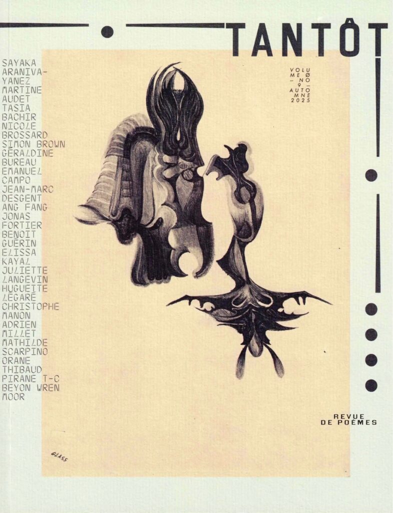 Une couverture de la revue Tantôt (Numéro 9) © L'Oie de Cravan
